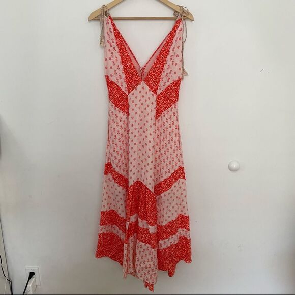 Rebecca Taylor Block Print Maxi Dress - Picture 8 of 11